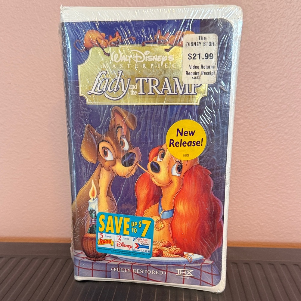 Disney Lady and the Tramp VHS (sealed)